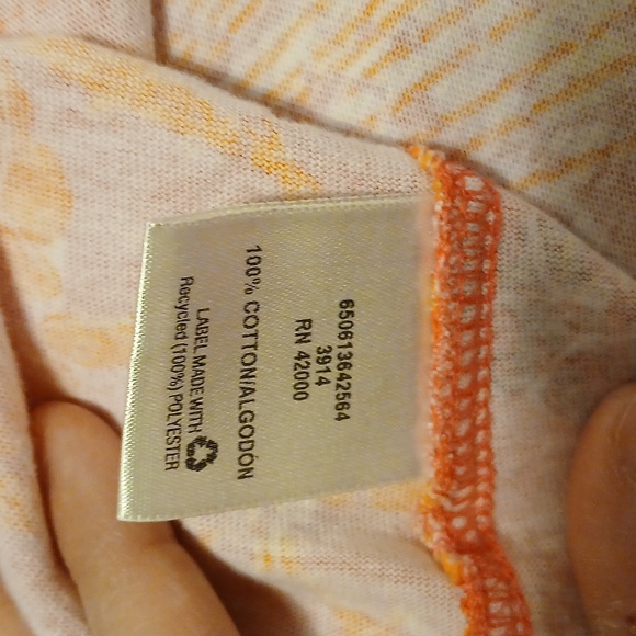 Basic Editions Women's Cotton XXL Pink Hawaiian Print Tank Top - Picture 11 of 12